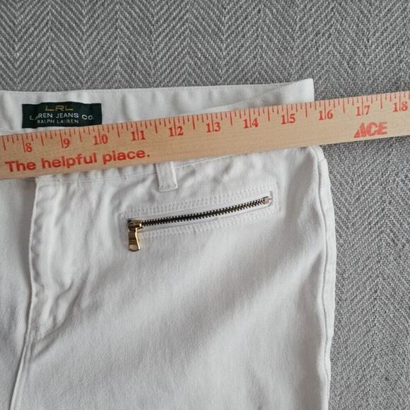 Lauren Ralph Lauren Green Label Jeans White Classic Straight Women’s Size 6 - Picture 10 of 16
